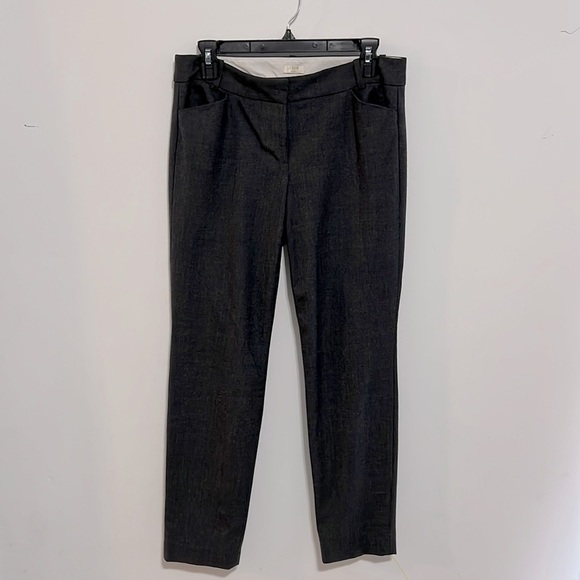 J Crew Grey Stretch Pants Size 4 - Picture 1 of 11